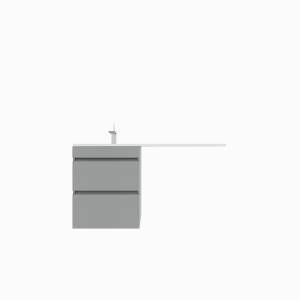Тумба под раковину Style Line Даллас СС-00002619 Люкс Плюс, серая, 48x48