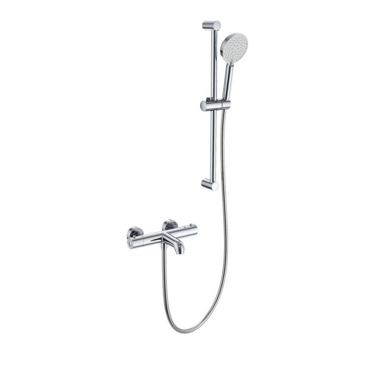 Смеситель для ванны Wonzon & Woghand WW-C2006-A-CR термостатический, с душевым гарнитуром, хром