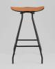 Стул полубарный Stool Group Jerry TMS-26-P brown/bl черный, с коричневой подушкой фото 3