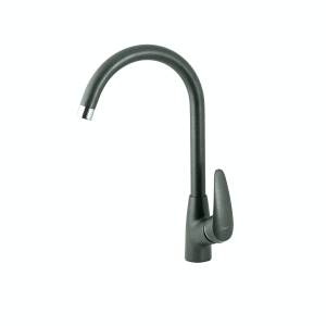 Смеситель для кухни Lemark Linara LM0405PAN с высоким поворотным изливом Антрацит