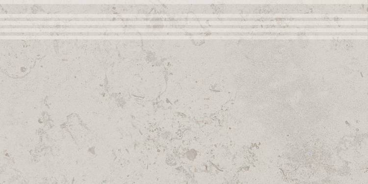 Ступень Kerama Marazzi Про Лаймстоун DD205320R/GR серый светлый натуральный обрезной 60х30