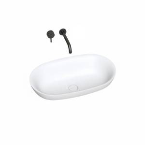 Раковина Salini Marea 1802101G 65 см, белая глянцевая