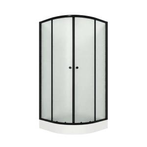 Душевой уголок Niagara Eco NG-003-14MT профиль черный, стекло матовое, 80х80х195