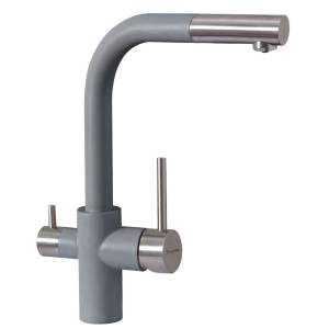 Смеситель для кухни Florentina Кристалл 333.32H.2123.307 серый шелк