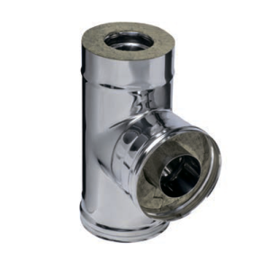Сэндвич-тройник FERRUM 90гр. (430/0,8мм + нерж.) Ф160х250