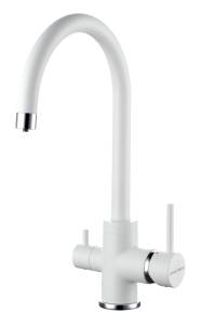 Смеситель для кухни Paulmark Essen Es213211-WH белый матовый