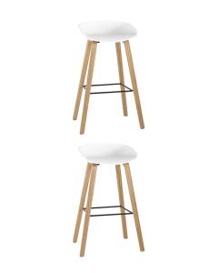 Набор из 2 барных стульев Stool Group Libra 8319 WHITE X2 белый