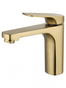 Смеситель для раковины Wonzon & Woghand WW-A40492-BG брашированное золото