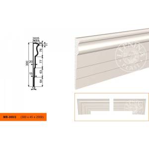 Молдинг LepninaPlast МВ-300/2 200x4.5x30