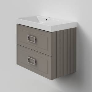 Тумба под раковину La Fenice Cubo Twin Cappuccino 80 бежевый матовый