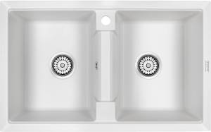 Мойка кухонная Paulmark Tandem PM238150-WH белая