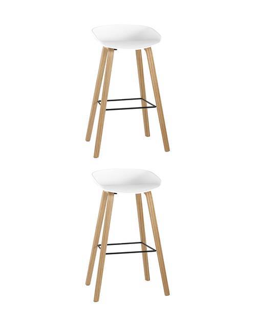 Набор из 2 барных стульев Stool Group Libra 8319 WHITE X2 белый