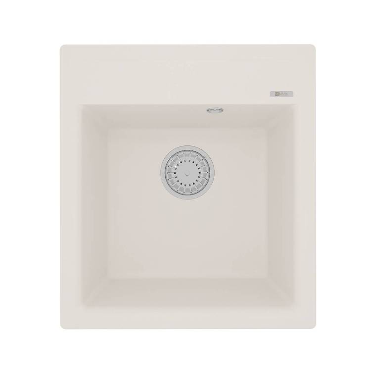 Кухонная мойка Lemark HANKA 450 9910010 врезная прямоугольная из кварцгранита жасмин