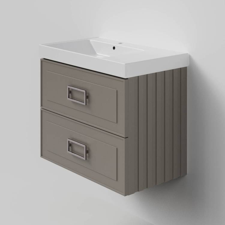 Тумба под раковину La Fenice Cubo Twin Cappuccino 80 бежевый матовый