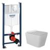 Комплект Grohe GRH745005510 Инсталляция для унитаза Grohe Rapid SL + Унитаз подвесной beWash Kraft безободковый, с сиденьем микролифт, белый глянец