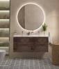 Тумба с раковиной BelBagno Etna 120 для двоих, rovere moro, раковина BB-8099-120-2 фото 11