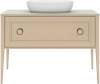Тумба с раковиной Kerama Marazzi Plaza капучино, тумба PL.CN.120.1+1\CAP.M + рак. PLR.wb.60