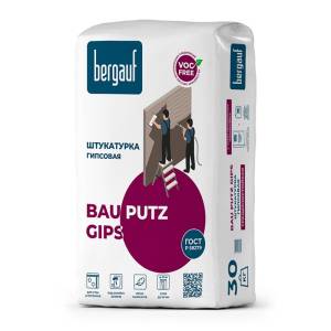 Штукатурка гипсовая трещиностойкая Bergauf Bau Putz Gips 30 кг