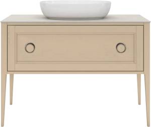 Тумба с раковиной Kerama Marazzi Plaza капучино, тумба PL.CN.120.1+1\CAP.M + рак. PLR.wb.60