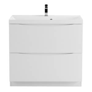 Тумба под раковину BelBagno MARINO-800-2C-PIA-BL-P Bianco Lucido, 80x80.5x45