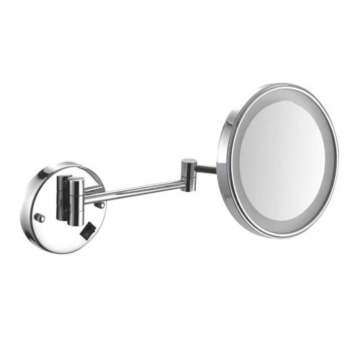 Косметическое зеркало Nofer 08006.B c LED подсветкой и регулировкой