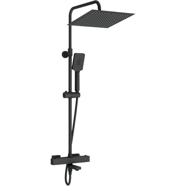 Душевая стойка Wasserkraft Thermo A29901 черная матовая