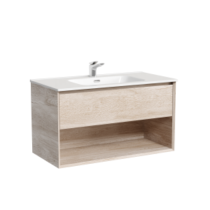 Тумба под раковину Sancos Marmi 1.0 MR1.090EG Дуб галифакс натуральный, 89x44.5x52