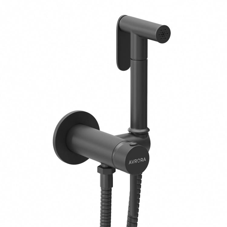 Гигиенический душ Avrora Soft AV8001B черный матовый