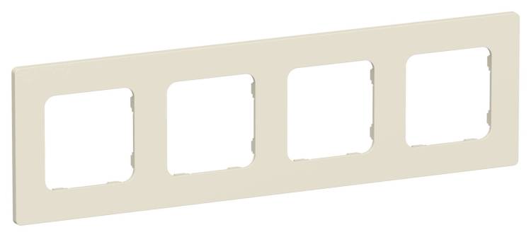 Рамка 4-постовая IEK Flite FI-M42-32-20-K86 сливочный