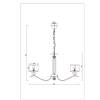 Светильник подвесной Arte Lamp Alhena A4091LM-8CC фото 2