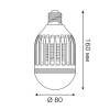 Лампа светодиодная антимоскитная Gauss E27 6W 3500K белая GMQ01 фото 3