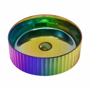 Раковина Abber Bequem AC2114Regen накладная, 35 см, хамелеон