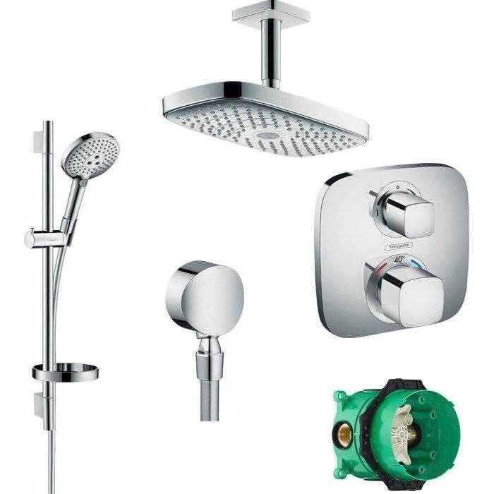 Душевой комплект Hansgrohe Raindance Select E 300 27384000 + 26630000 + 27506000 + 15708000 + 1800180