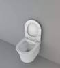 Унитаз подвесной Cerutti Spa Adige Aria 7837 безободковый, с микролифтом фото 2