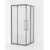 Душевой уголок Cezares Relax RELAX-304-A-2-100-C-GM оружейная сталь, стекло прозрачное, 100x100