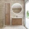 Шкаф-пенал Belbagno Kraft KRAFT-1600-2A-SC-RT-L 33x30x160 Rovere Tabacco подвесной левосторонний фото 2