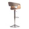 Стул барный Tetchair Vimta (mod.4021S) 21829 бежевый, натуральный, хром фото 3