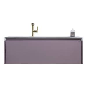 Тумба с раковиной Orans BC-4060-1200L 40x120x50 с LED подсветкой, лиловый матовый
