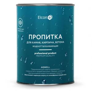 Пропитка водоотталкивающая для камня, кирпича, бетона Elcon Aqwell 0.9 л