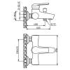 Смеситель для ванны Orange Tony M54-100CR,хром фото 4