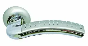 Дверная ручка Morelli MH-02P MH-02P SN/СP (Белый никель/хром)