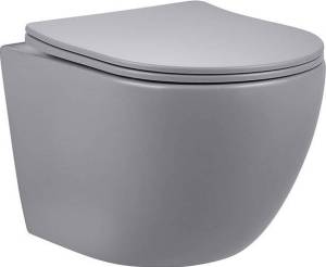 Унитаз подвесной Vincea Globo VT1-14SMG матовый серый (распродажа)