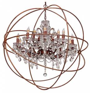 Подвесная люстра Loft IT Foucaults Orb Crystal LOFT1897/15
