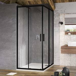 Душевой уголок Ravak Blix Slim X1LM70300Z1 черный