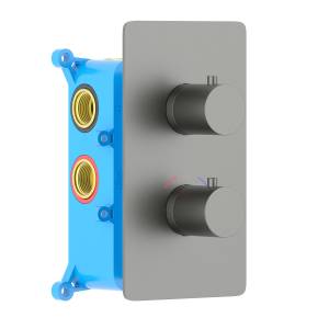 Смеситель для ванны Aquatek Европа AQ1393BGM черный хром шлифованный