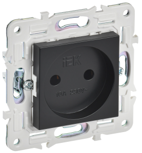 Розетка 1-местная IEK Skandy SK-R10-10-K02 черный