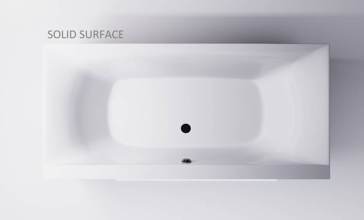 Ванна из искусственного камня Астра-Форм Геркулес 190x90 Solid Surface, белая матовая
