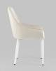 Кресло Stool Group Диана MC101-2 KD HLR-2 велюр кремовый (ножки белые) фото 3