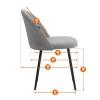 Стул обеденный Tetchair Мелоди 25423 серый 4 шт. фото 19