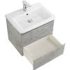 Тумба под раковину Belbagno Albano-Cer ALBANO-CER-600-2C-SO-CVG 57x44x50 Cemento Verona Grigio подвесная с двумя выкатными ящиками фото 5
